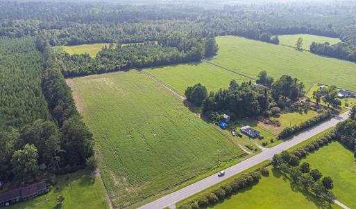 Aerial view of sparsely populated area