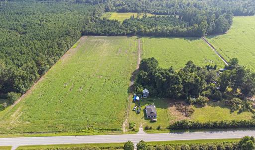 Aerial view of property's location featuring rural