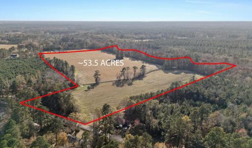 Aerial view of property's location featuring a for