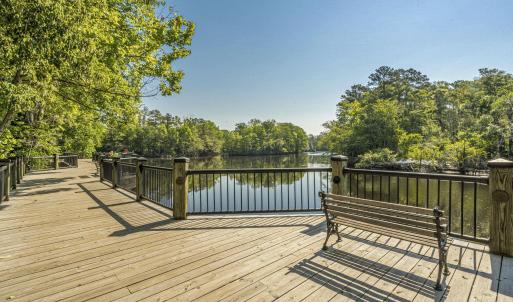Deck with a water view