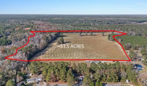 View of property location with a heavily wooded ar