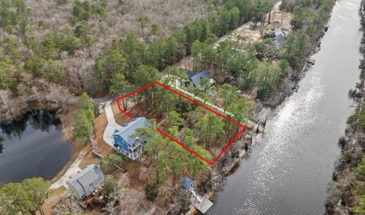 Aerial overview of property's location featuring a