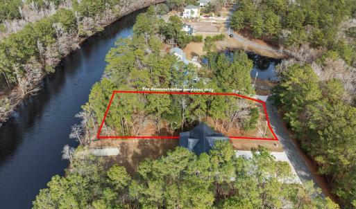 Aerial overview of property's location with proper