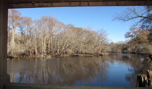View of the river from the gazebo