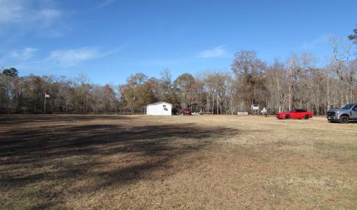 View from inside the fence and towards the river