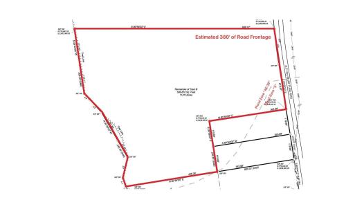 Map showing property parcels