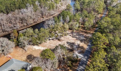 Drone / aerial view of a large body of water