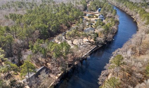 Bird's eye view of a large body of water