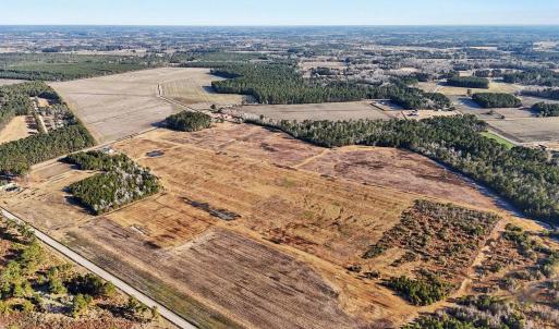 Aerial overview of property's location with rural