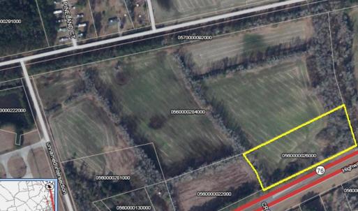 Aerial view of property's location