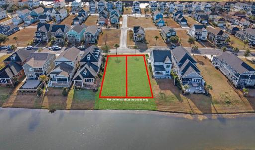 View of property location with property parcel out