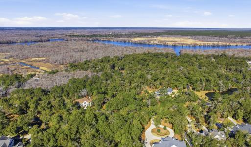Drone / aerial view of a large body of water