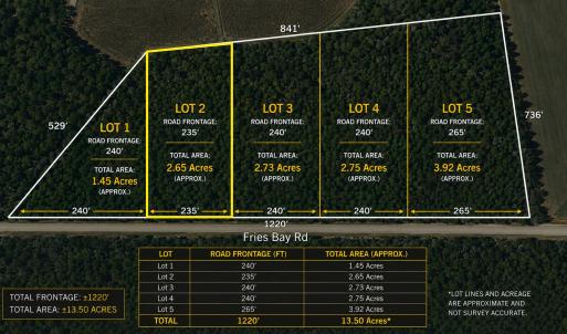 Photo #1 of LOT 2 Fries Bay Rd., Loris, SC 2.7 acres