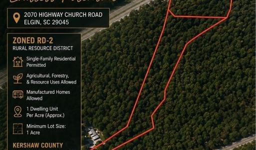 Photo #1 of 2070 Highway Church Rd, Elgin, SC 21.6 acres