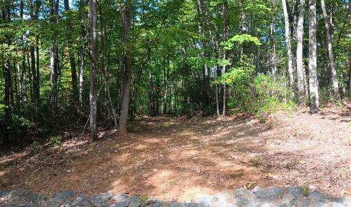 A roughed in entrance to the lot