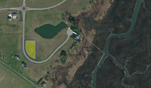 View of Lot 20, a full acre, views of the pond