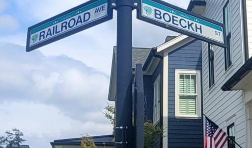 The lot is at Railroad and Boeck