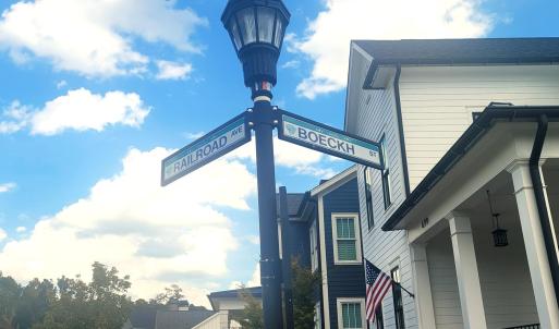 Streets names sign