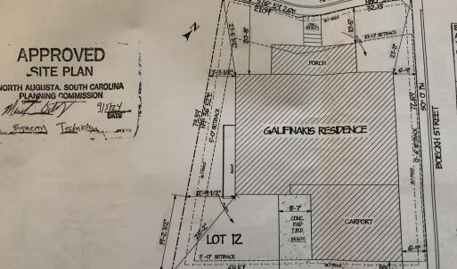 Floor plan on the lot