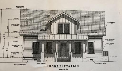 Front elevation of floor plan