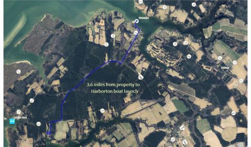Property to Harborton boat launch
