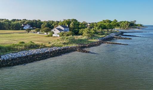 Aerial view from the water