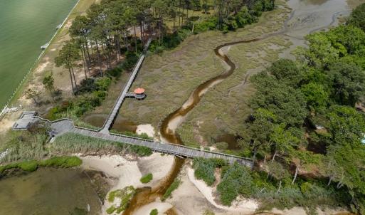 Bridge to Community Beach & Pool