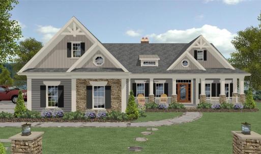 This is an example of the House Plan that is approved for affluent Crown Ridge Estates. As of 2024 the value of the home being built and the one starting construction soon is $1,000,000 to $1,300,000. Purchasers should anticipate to spend 1M turn key.