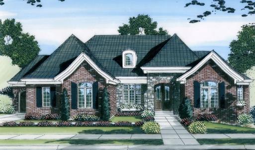 This is an example of the House Plan that is approved for affluent Crown Ridge Estates. As of 2024 the value of the home being built and the one starting construction soon is $1,000,000 to $1,300,000. Purchasers should anticipate to spend 1M turn key.
