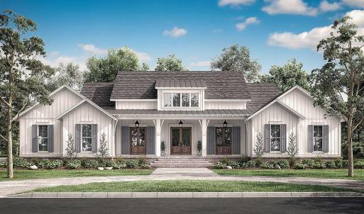 This is an example of the House Plan that is approved for affluent Crown Ridge Estates. As of 2024 the value of the home being built and the one starting construction soon is $1,000,000 to $1,300,000. Purchasers should anticipate to spend 1M turn key.