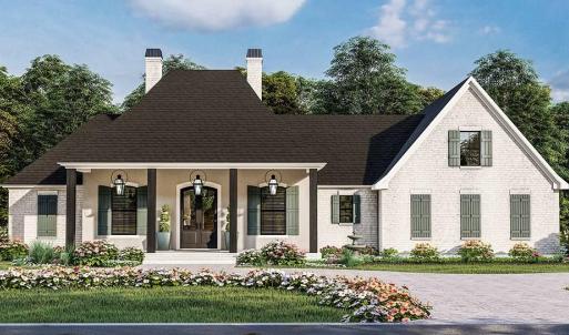 This is an example of the House Plan that is approved for affluent Crown Ridge Estates. As of 2024 the value of the home being built and the one starting construction soon is $1,000,000 to $1,300,000. Purchasers should anticipate to spend 1M turn key.