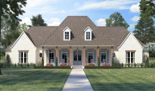 This is an example of the House Plan that is approved for affluent Crown Ridge Estates. As of 2024 the value of the home being built and the one starting construction soon is $1,000,000 to $1,300,000. Purchasers should anticipate to spend 1M turn key.
