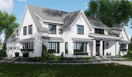 This is an example of the House Plan that is approved for affluent Crown Ridge Estates. As of 2024 the value of the home being built and the one starting construction soon is $1,000,000 to $1,300,000. Purchasers should anticipate to spend 1M turn key.