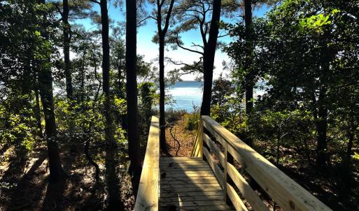 New steps down to water