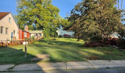 view from street toward lot