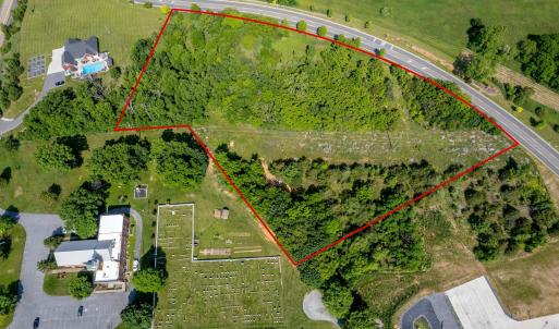 Left side setting of land off of Springbrook Road looking West.