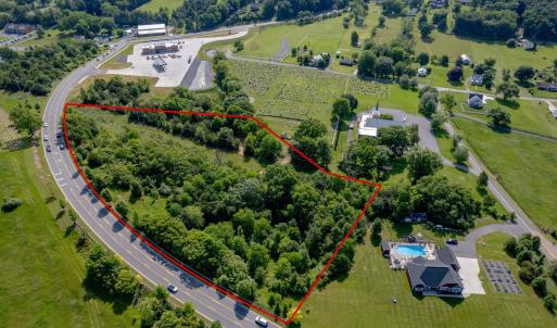 Showing site to the right of Springbrook Road heading East.