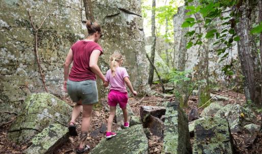 Riven Rock in the George Washington National Forest, neighboring the Highlands of Rawley Springs Hinton, VA