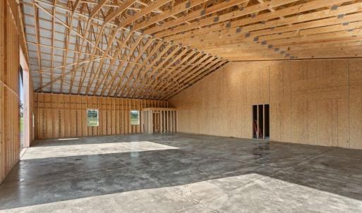 with bath roughed in for handicap accessibility.