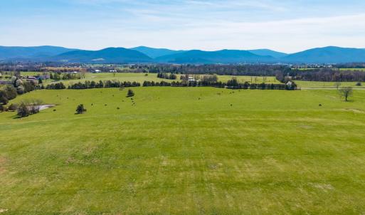 View from the back of the property looking toward the Blue Ridge Mountains.