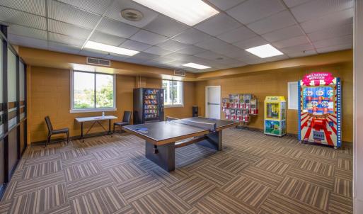 Ping-pong (table tennis) at the Friendship Square portion of the Shenandoah Crossing Resort.