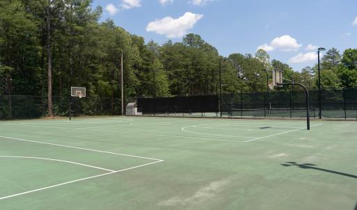 Basketball & tennis courts. Some courts may require advanced registration & fees.