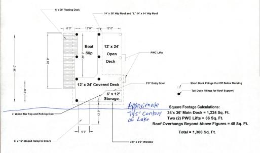 Lot 328 The Waters Edge Dock Plan