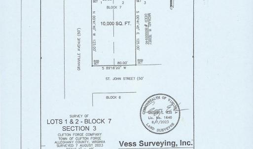 Granville St John Survey jpg