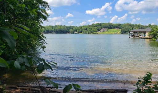 Waterfront has beach and deep water