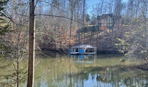 Looking across the lake from the lot