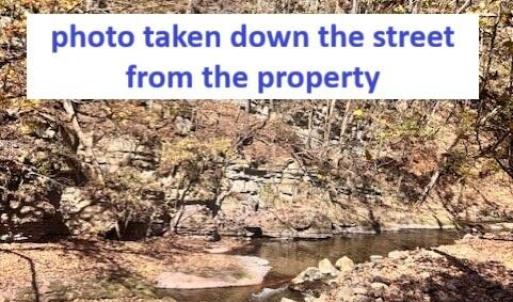 photo of creek down the street