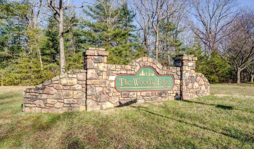 Woods Edge sign