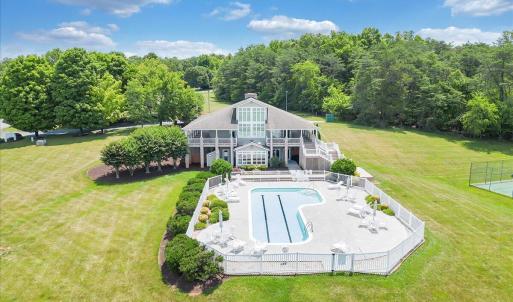 club house and pool