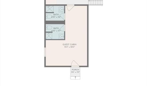 Guest Cabin 2 Floor Plan